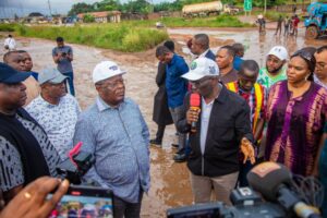 Okpebholo, Umahi Weep Over State Of Federal Roads In Edo State