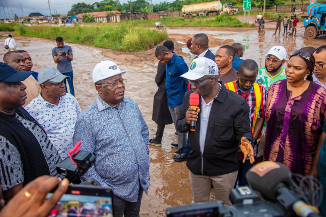 Okpebholo, Umahi Weep Over State Of Federal Roads In Edo State