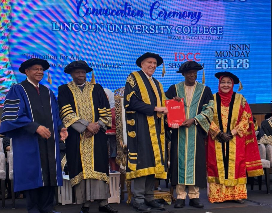 Ex-NUC Boss, Maiyaki, Honoured By Lincoln University
