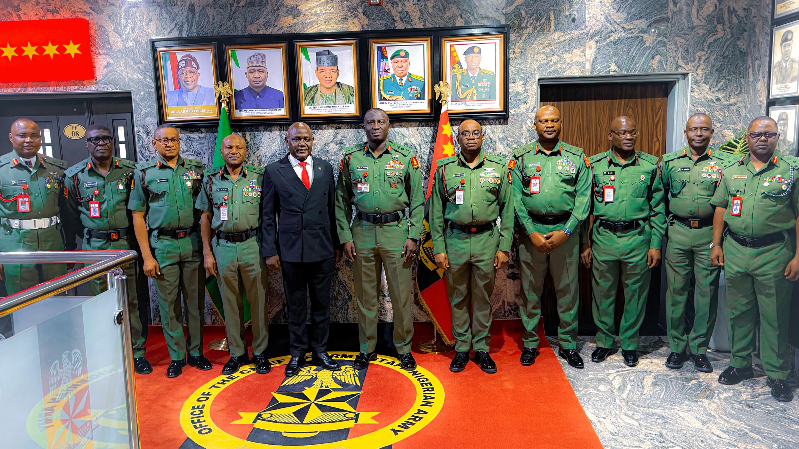 Defence Perm Sec Pays Familiarisation Visit To Army Headquarters